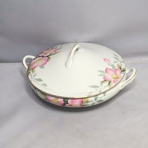 NORITAKE AZALEA VINTAGE FINE COVERED VEGETABLE DISH